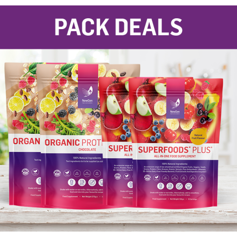 Organic ProteinMax Chocolate, 2 x Superfoods Plus - Usual SRP £157.96 - Seasonal Offer!